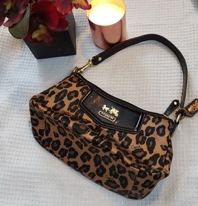 Coach Ocelot Cheetah Print Bag Purse
